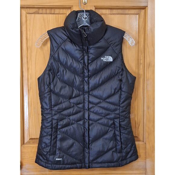 The North Face Jackets & Blazers - The North Face Puffer Vests Women's XS Grey Metallic Goose Down Outdoor Gorpcore